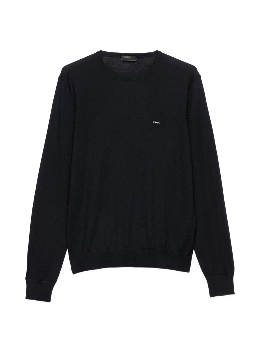 Prada Prada Superfine Wool Crew-neck Sweater