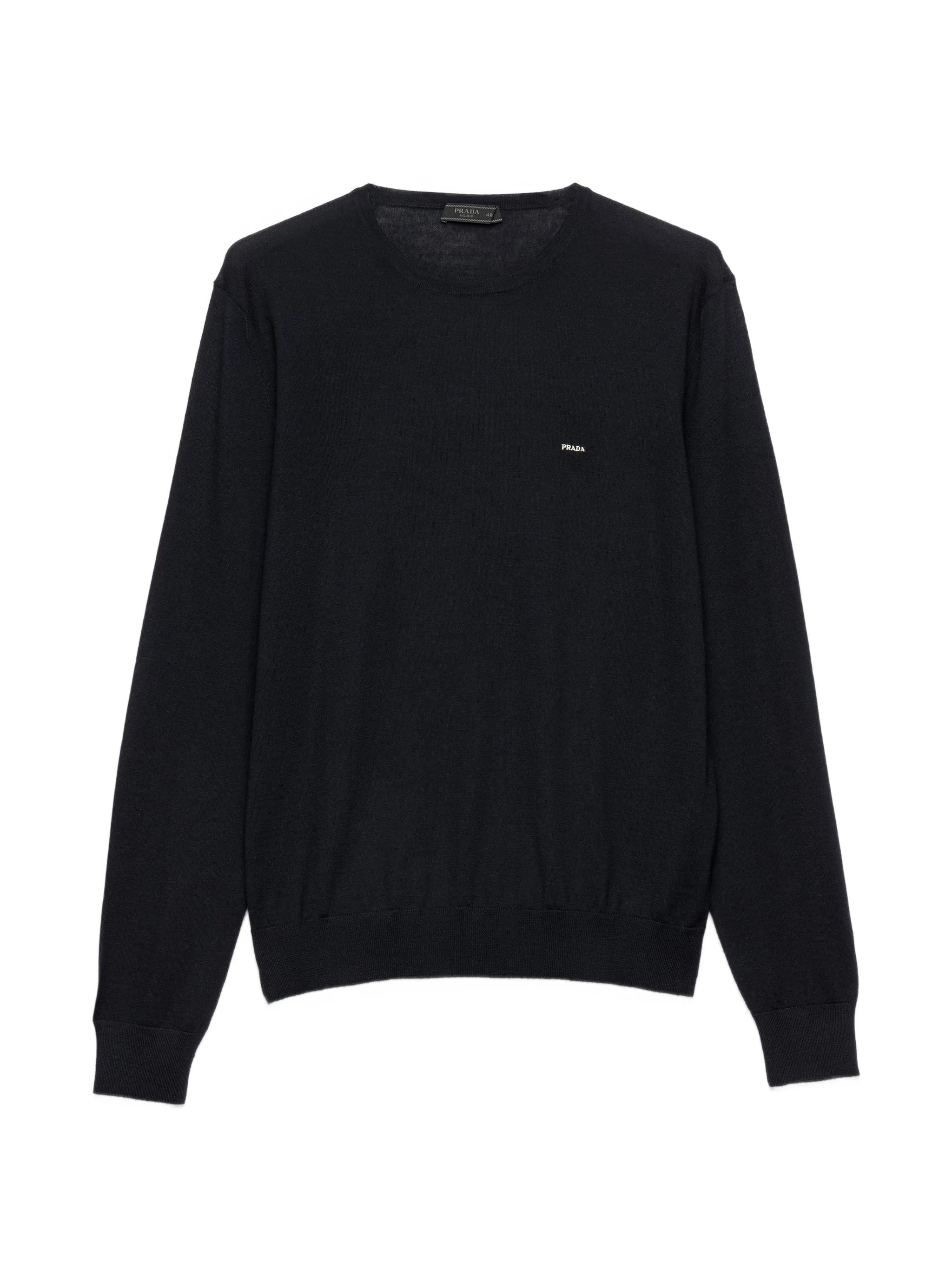 Prada Prada Superfine Wool Crew-neck Sweater