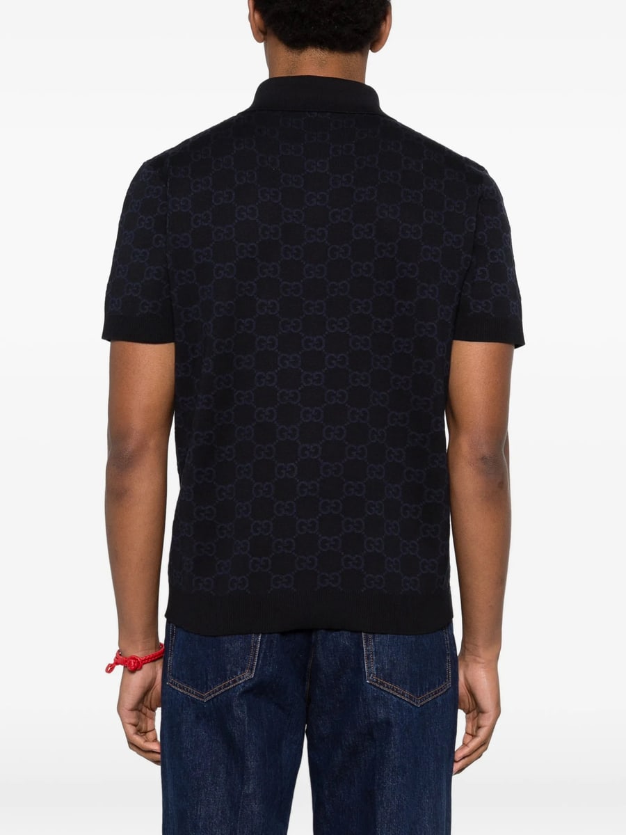 Gucci Gucci GG-patterned Polo Shirt, view 2