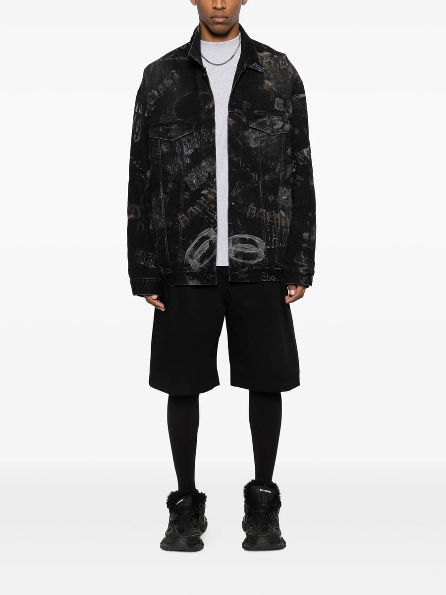 Balenciaga Balenciaga Graphic-print Jacket, view 4