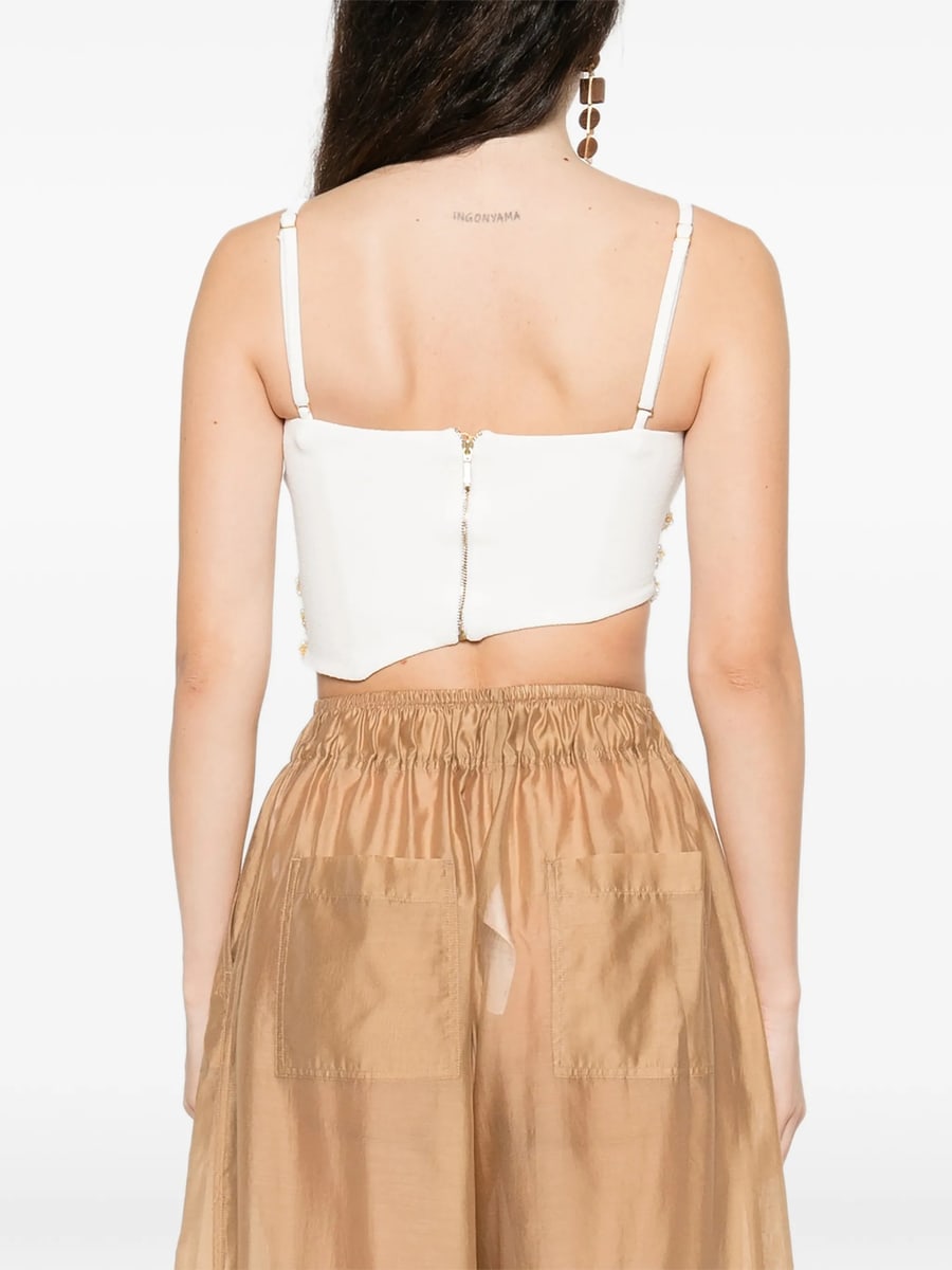 Patbo Patbo Jade Embellished Crop Top, view 5