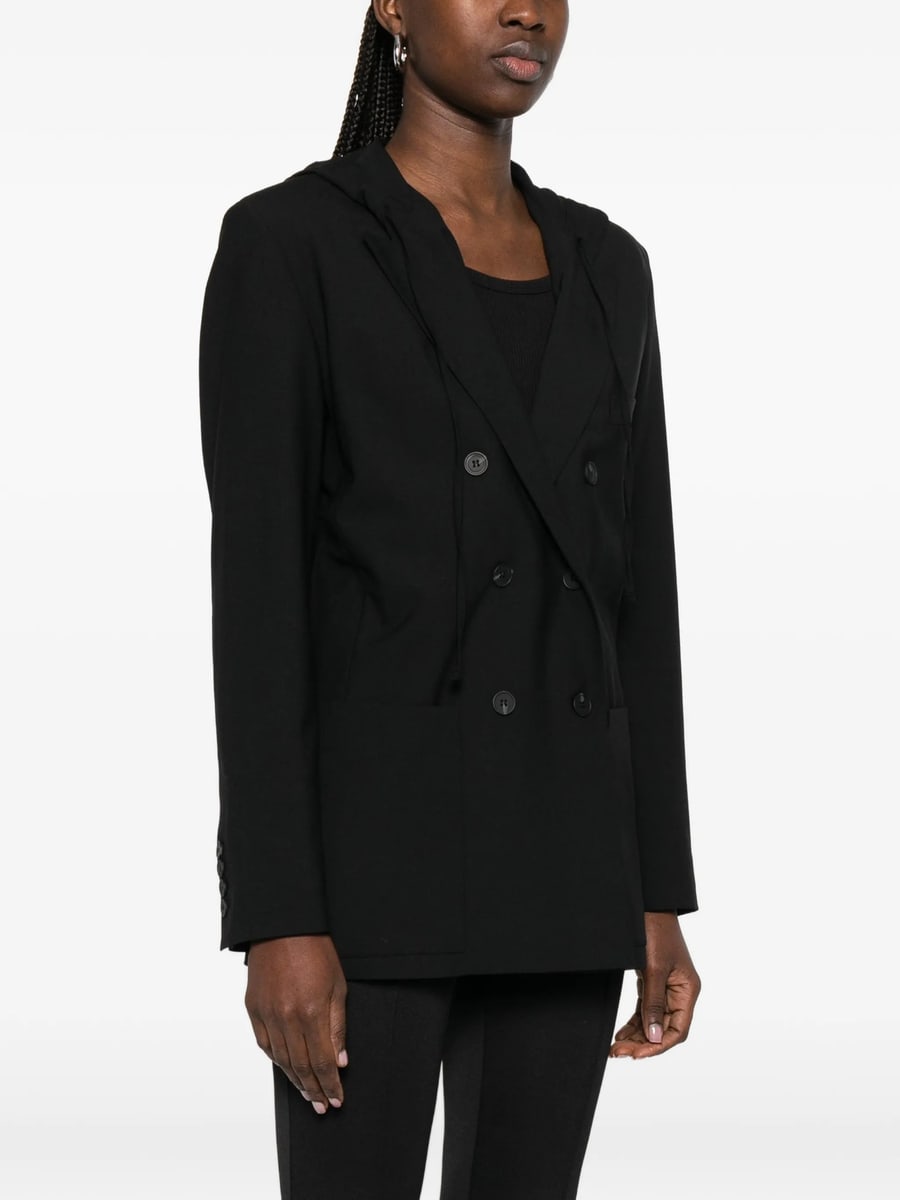 Iro Iro Hooded Double-breasted Coat, view 4