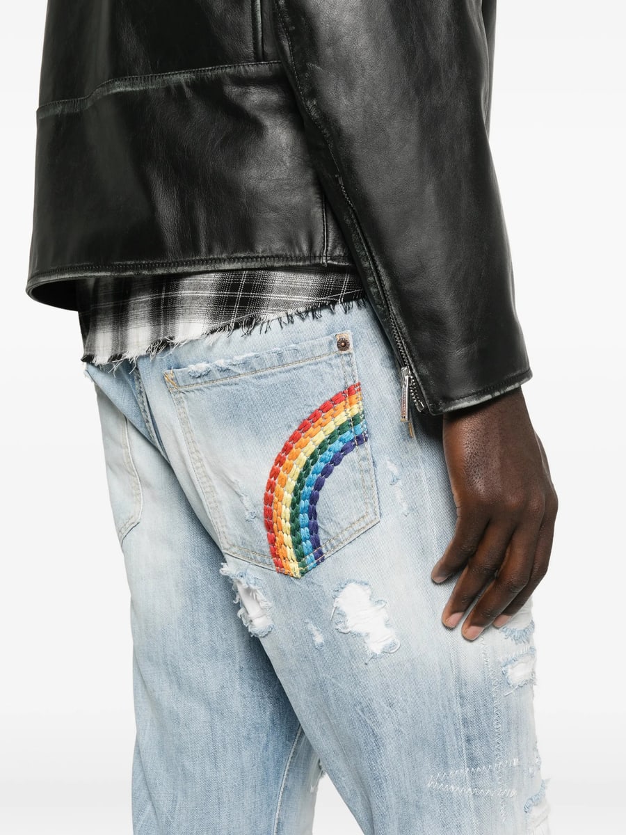 Dsquared2 Dsquared2 Teddy Distressed Jeans, view 2