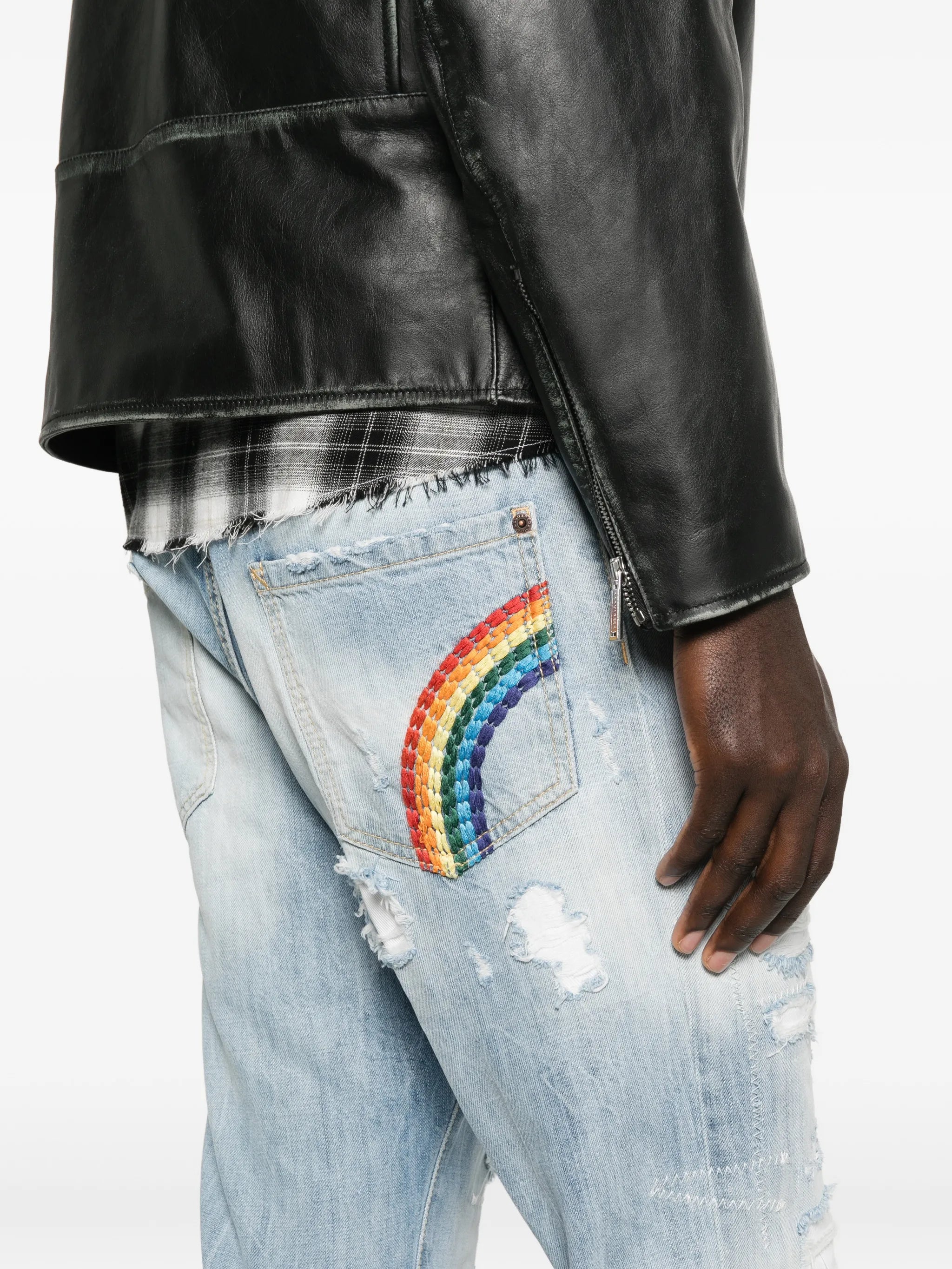 Dsquared2 Dsquared2 Teddy Distressed Jeans, view 2