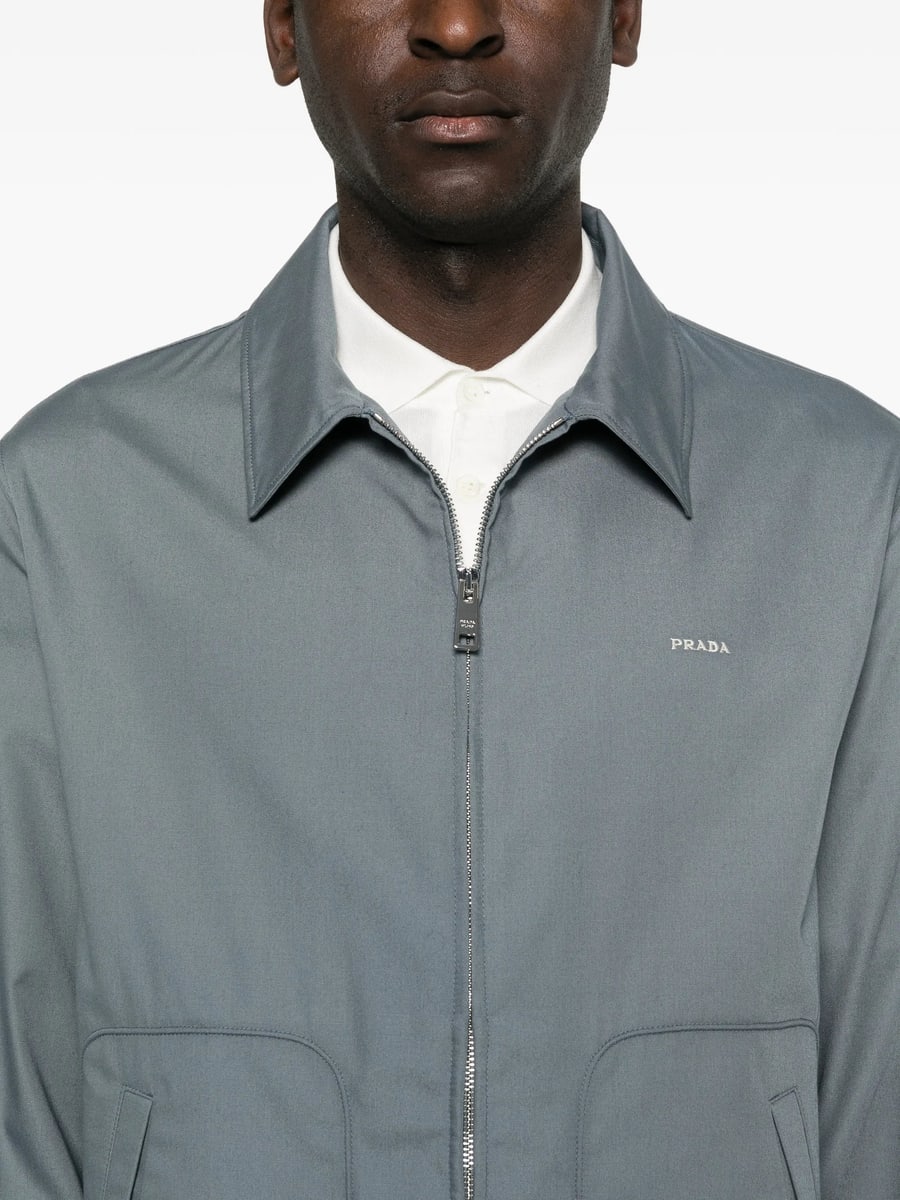 Prada Prada Technical Cotton Zipper Blouson Jacket, view 3