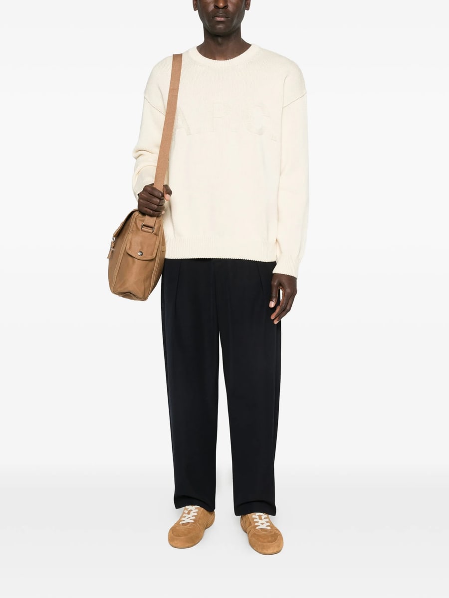 A.P.C. A.p.c. Logo-detail Crew-neck Sweater, view 2