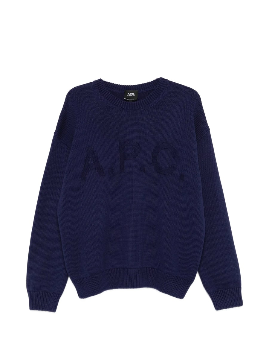A.P.C. A.p.c. Logo-detail Crew-neck Sweater