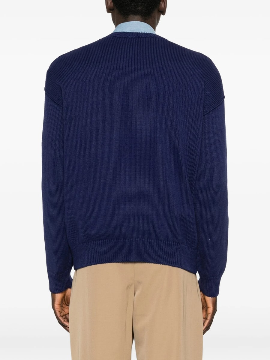 A.P.C. A.p.c. Logo-detail Crew-neck Sweater, view 3