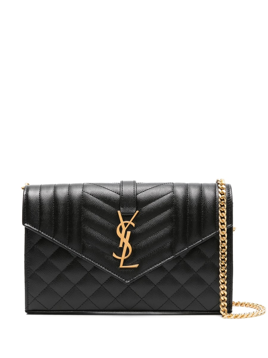 Saint Laurent Saint Laurent Envelope Leather Cross Body Bag