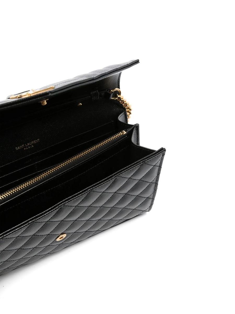 Saint Laurent Saint Laurent Envelope Leather Cross Body Bag, view 2
