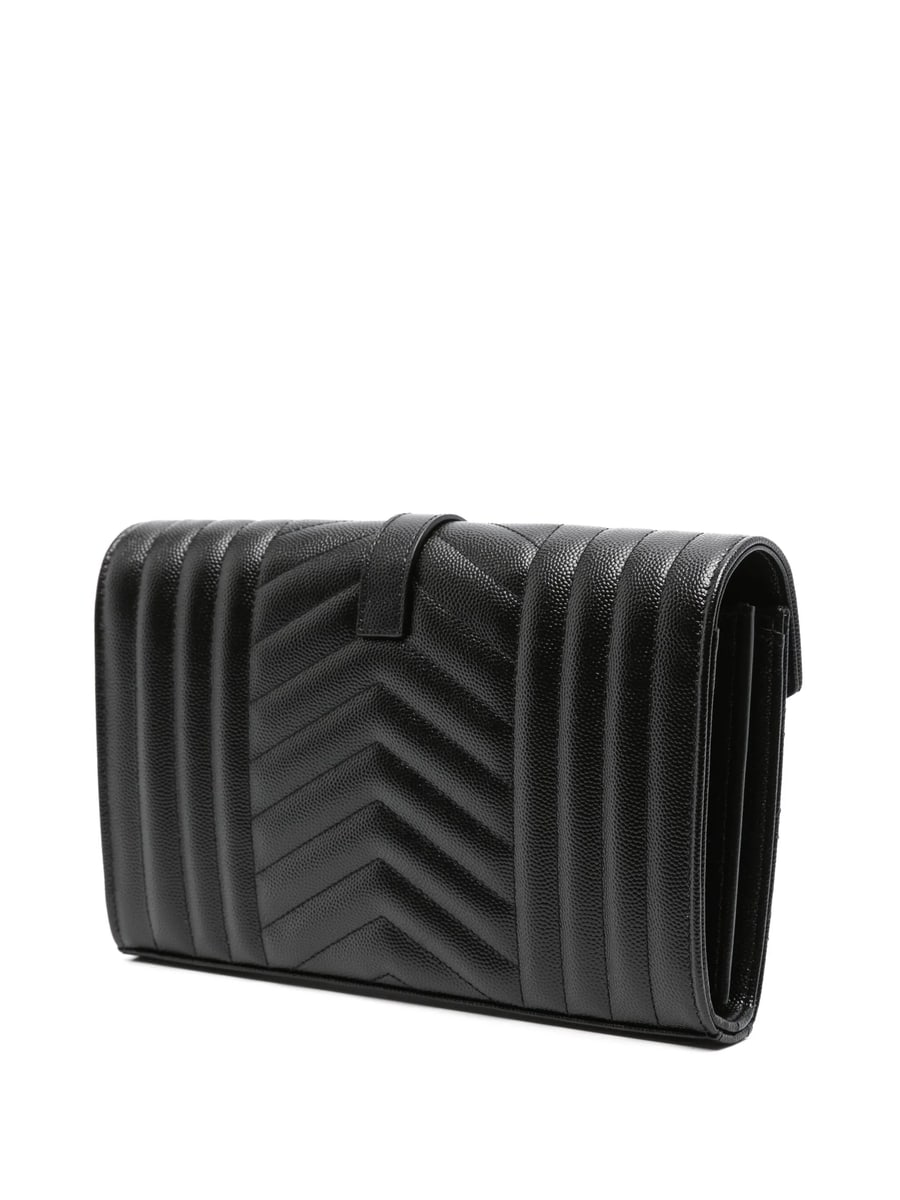 Saint Laurent Saint Laurent Envelope Leather Cross Body Bag, view 5