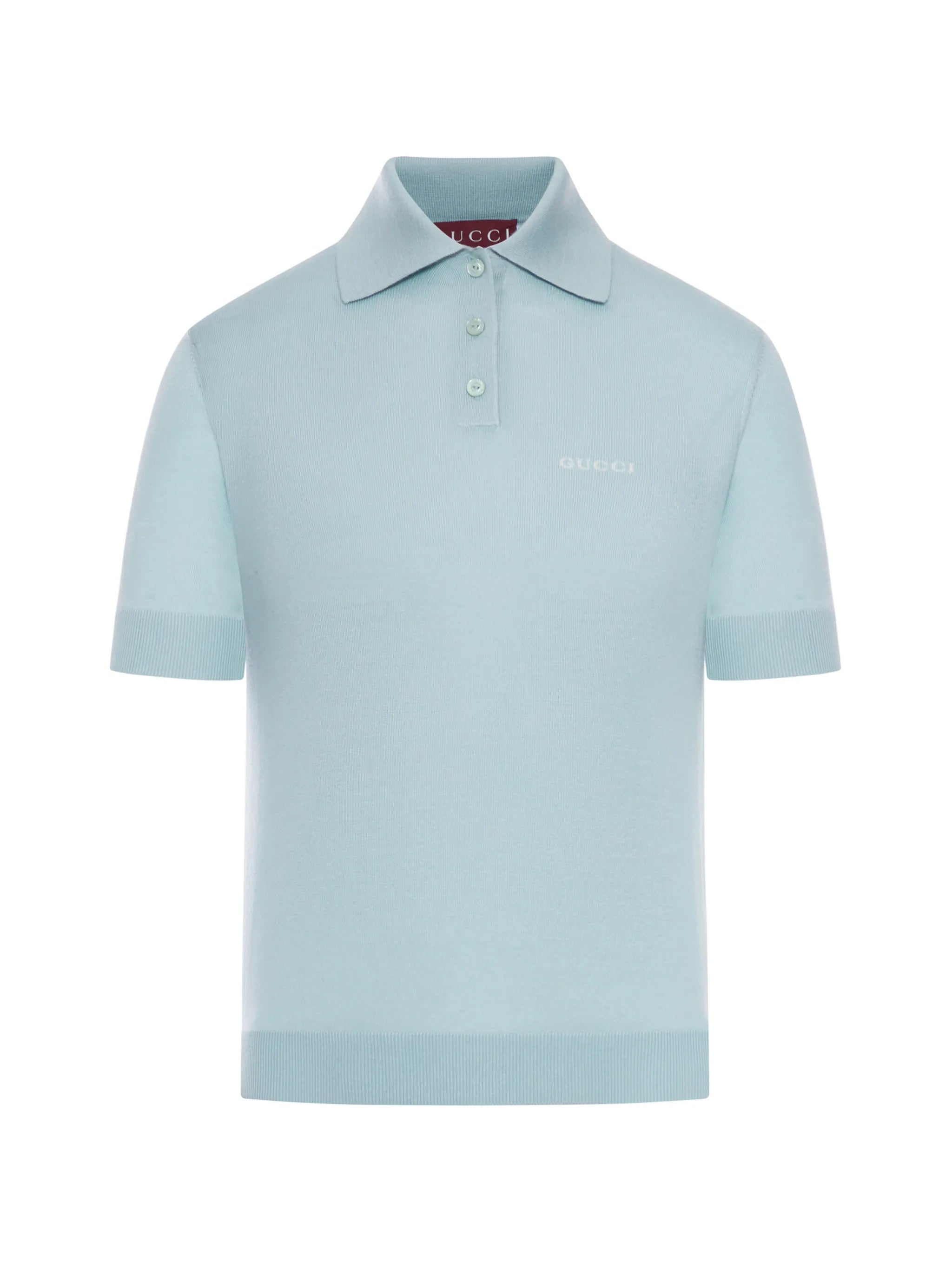 Gucci Gucci WOOL AND SILK KNITTED POLO SHIRT