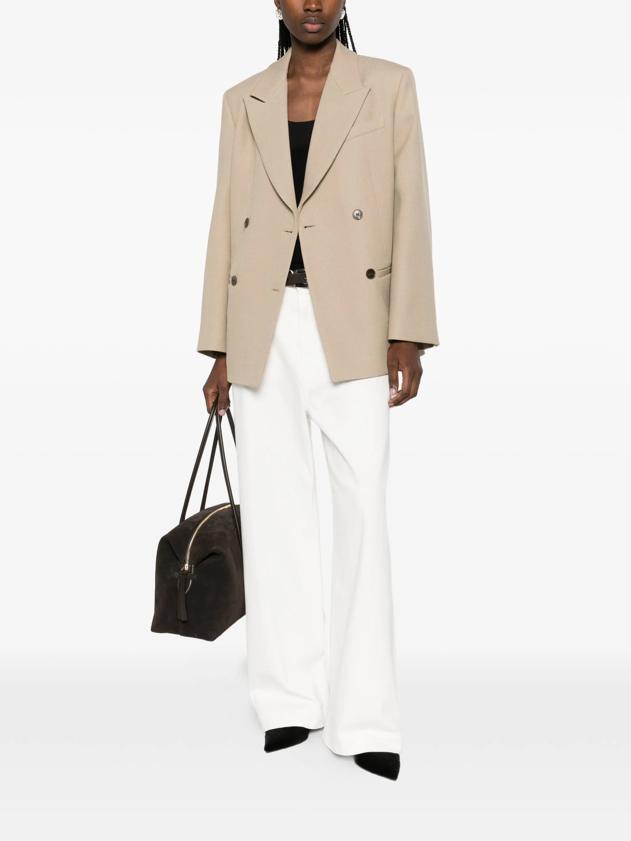 By Malene Birger By Malene Birger Double-breasted Flap Pocket Jacket, view 2