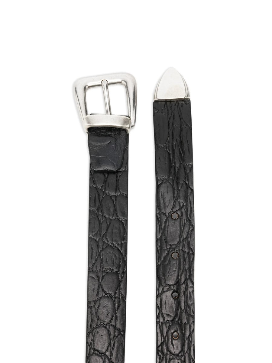 Eraldo Eraldo Crocodile-effect Buckle Belt, view 2
