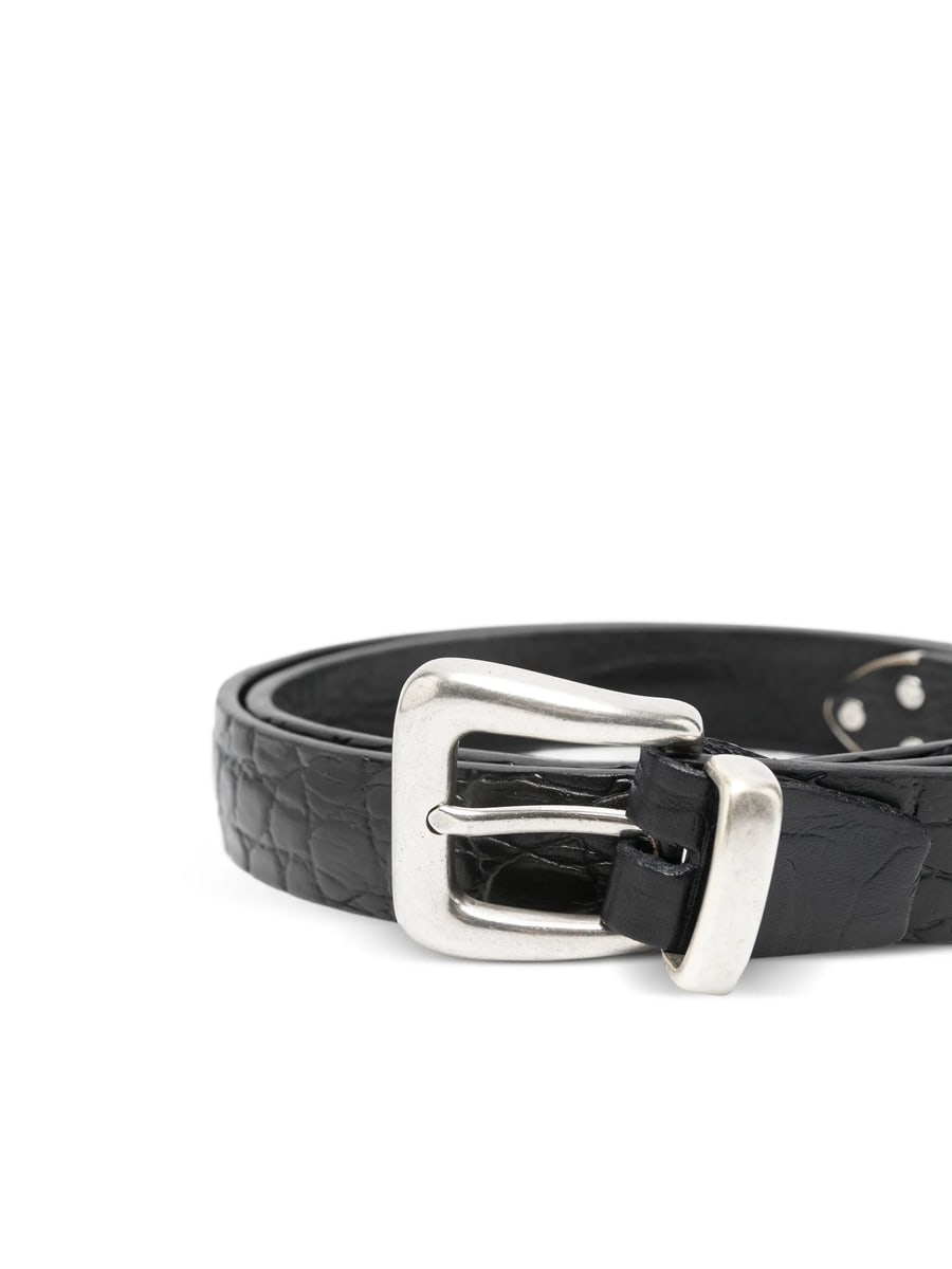 Eraldo Eraldo Crocodile-effect Buckle Belt, view 3
