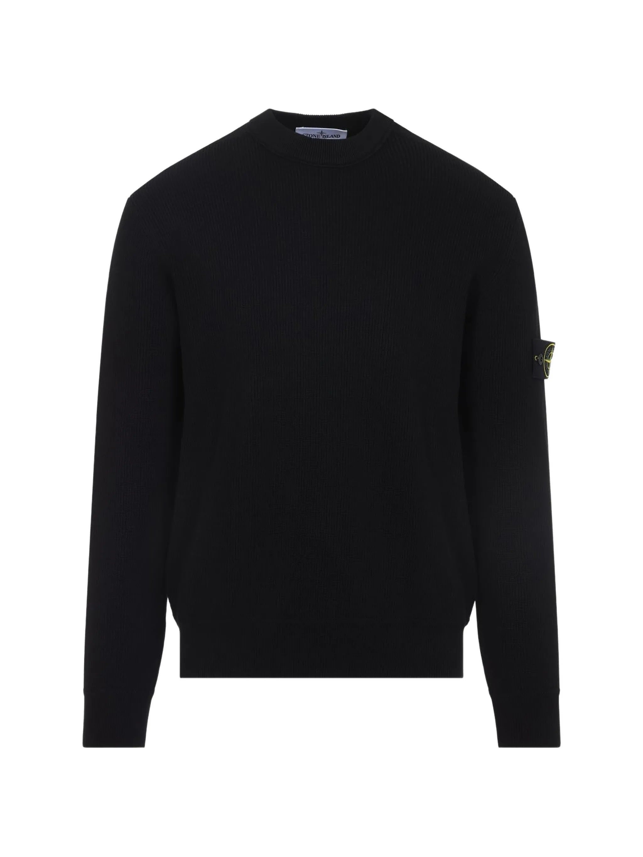 Stone Island Stone Island Logo-patch Ribbed-knit Sweater