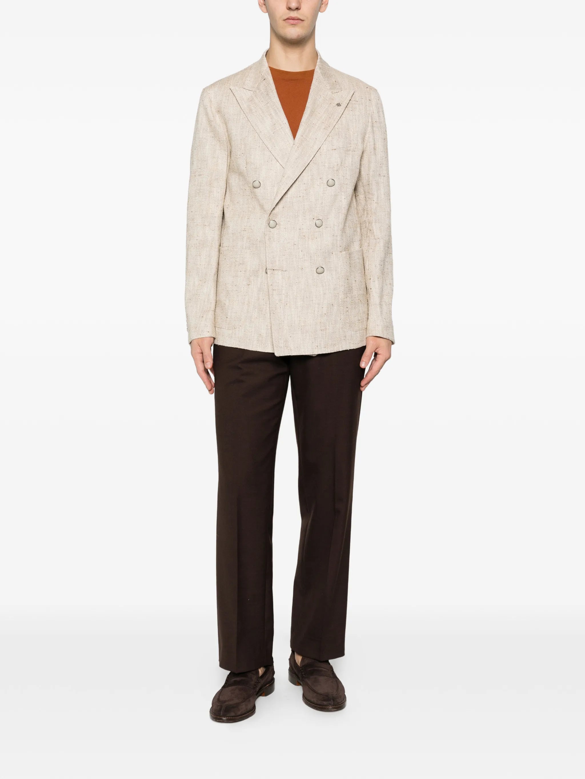 Tagliatore Tagliatore Peak-lapel Double-breasted Blazer, view 2