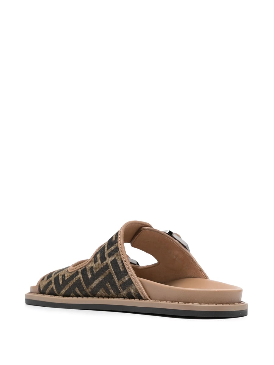 Fendi Fendi Feel FF-jacquard Sandals, view 2