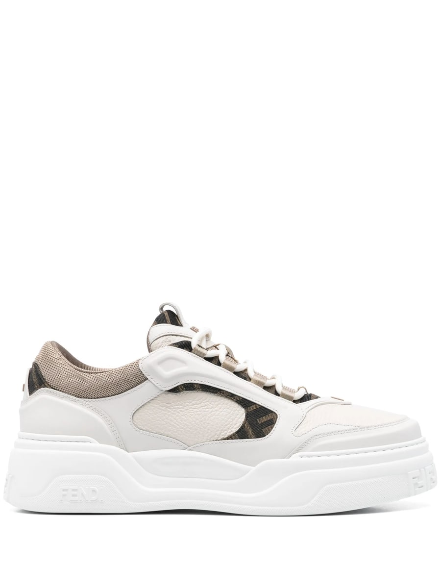 Fendi Fendi Monogram-pattern Panelled Sneakers