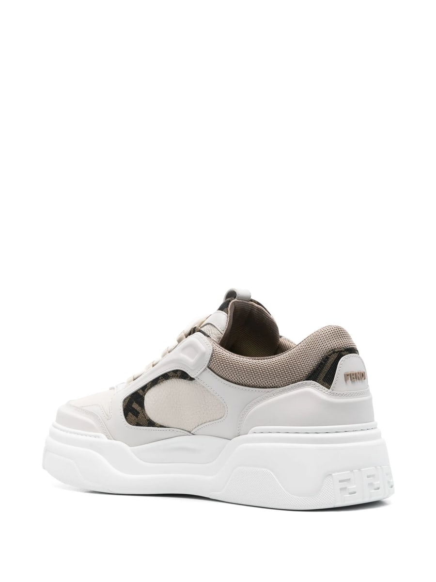 Fendi Fendi Monogram-pattern Panelled Sneakers, view 2