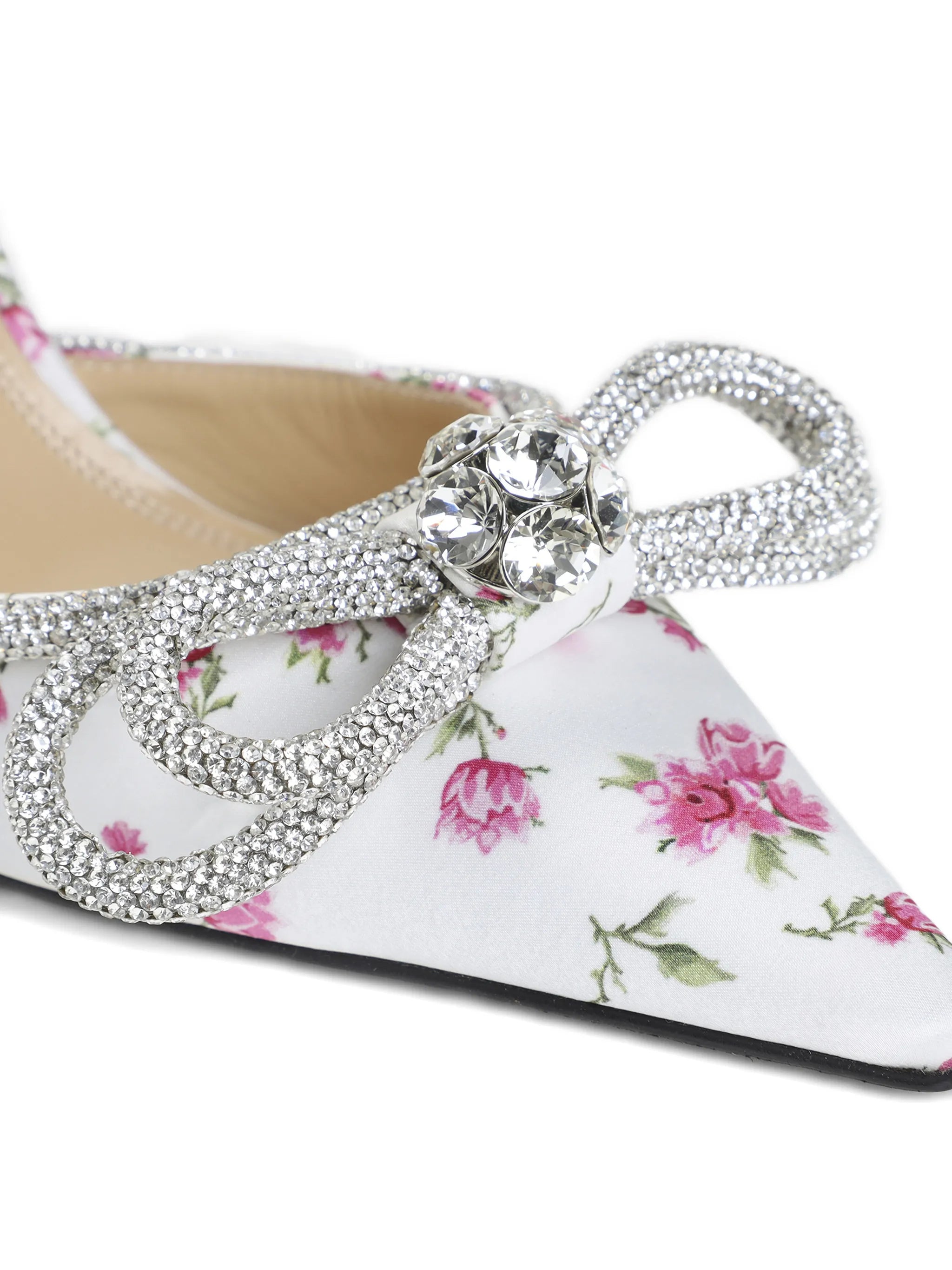 Mach & Mach Mach & Mach Floral Satin Embellished Pumps, view 2