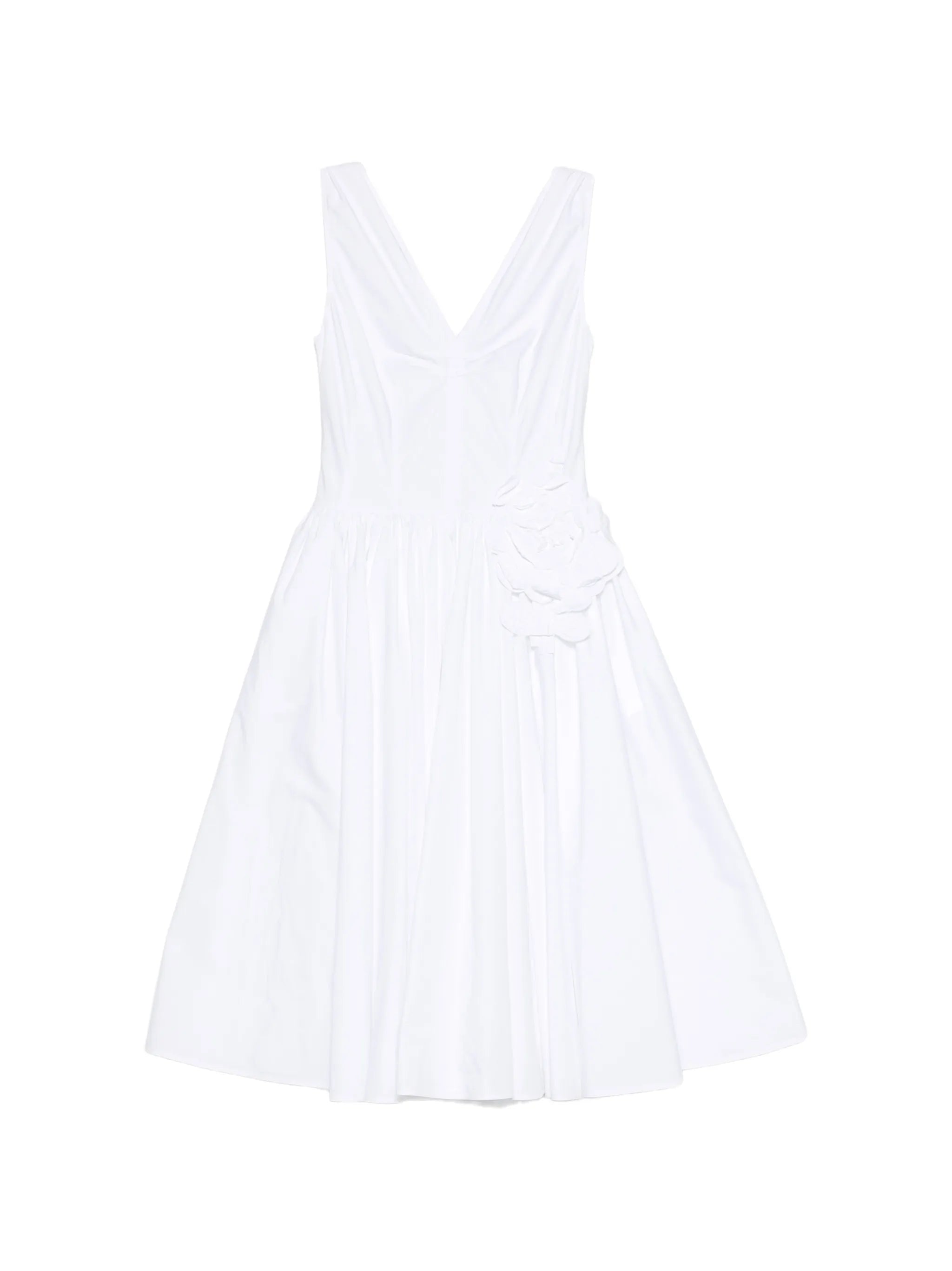 Prada Prada Midi V-neck Floral Dress