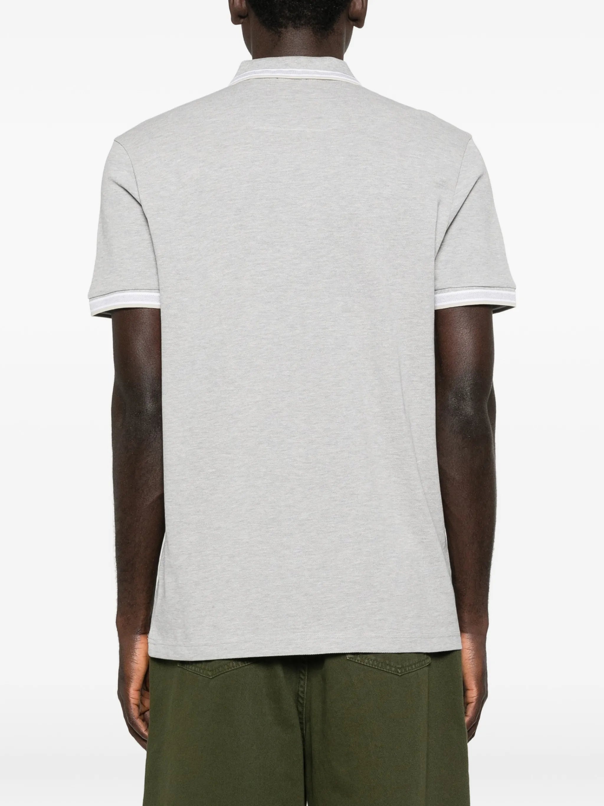 Boss Boss Striped-collar Polo Shirt, view 2