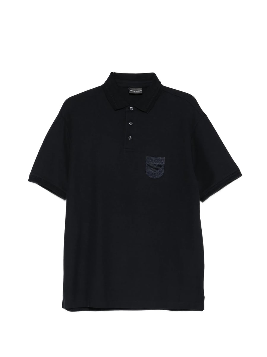 Emporio Armani Emporio Armani Logo-patch Polo Shirt