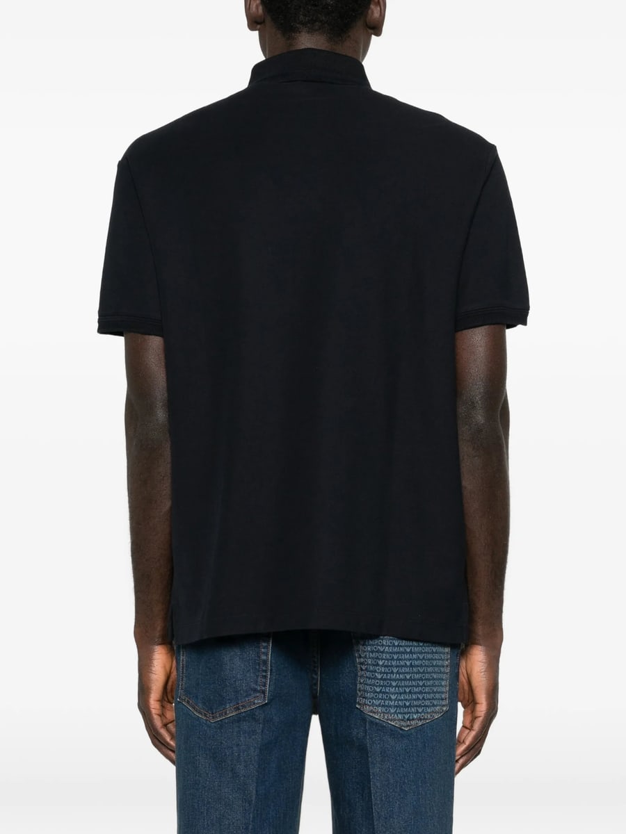 Emporio Armani Emporio Armani Logo-patch Polo Shirt, view 2