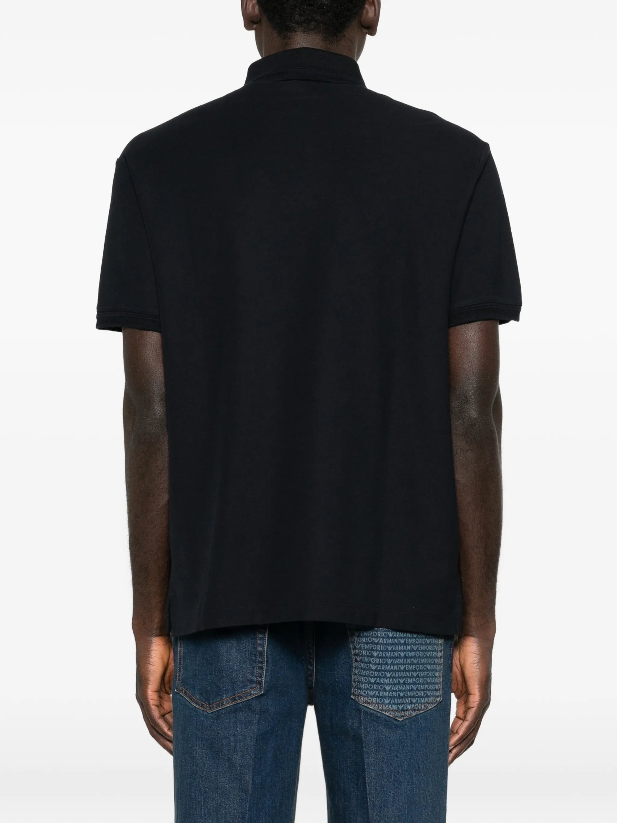 Emporio Armani Emporio Armani Logo-patch Polo Shirt, view 2