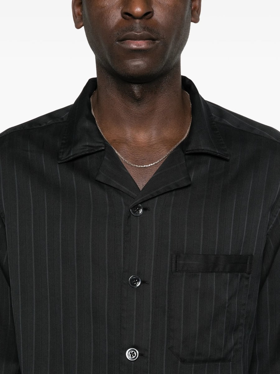 Tom Ford Tom Ford Pinstripe-pattern Pocket Shirt, view 2