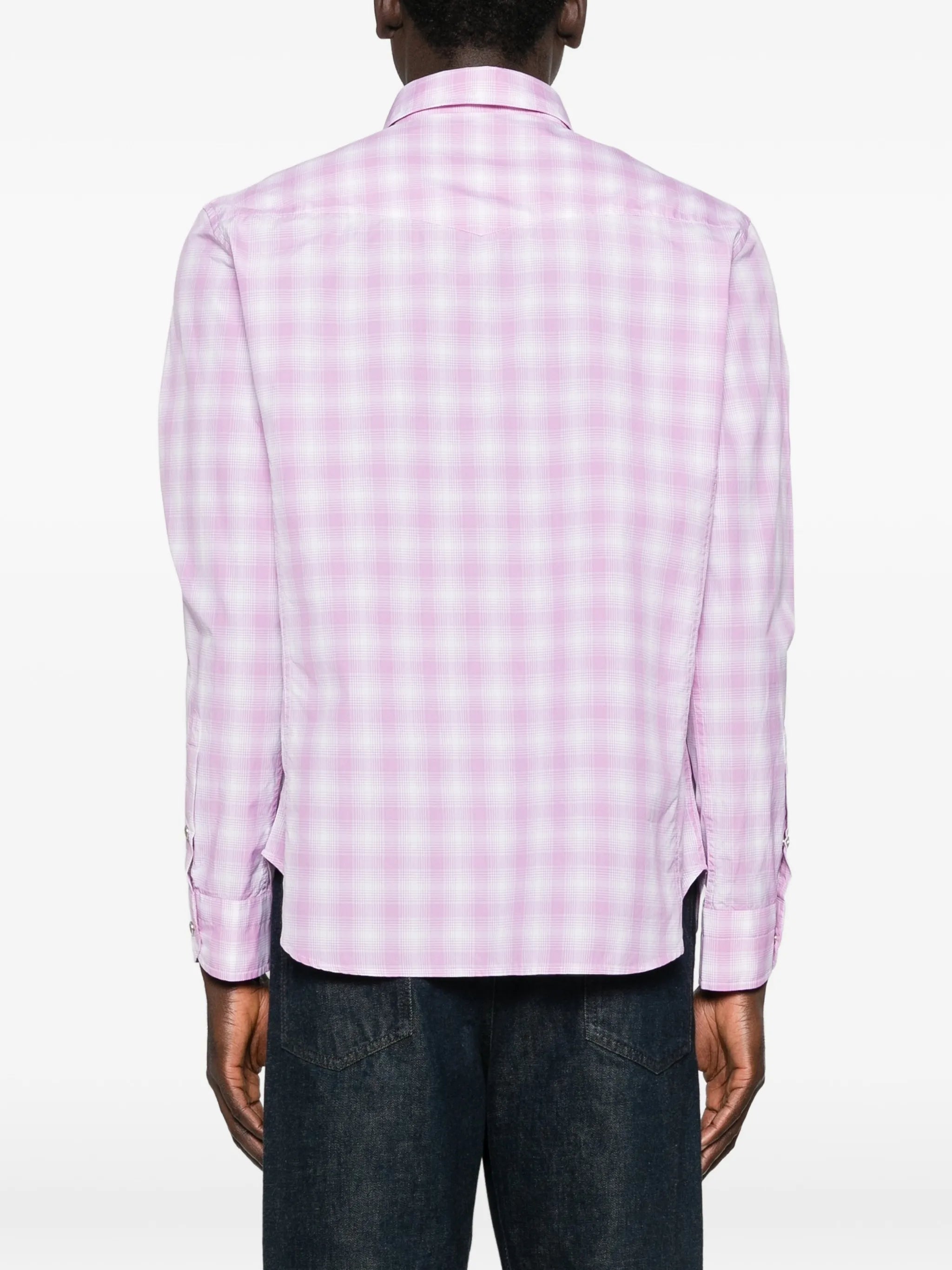 Tom Ford Tom Ford Check-pattern Chest-pocket Shirt, view 2