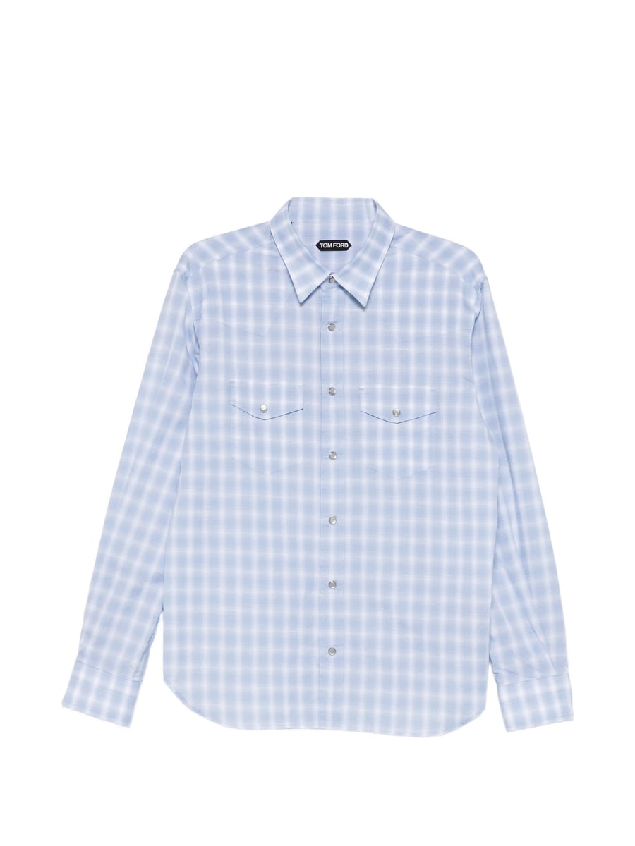 Tom Ford Tom Ford Check Snap-button Shirt