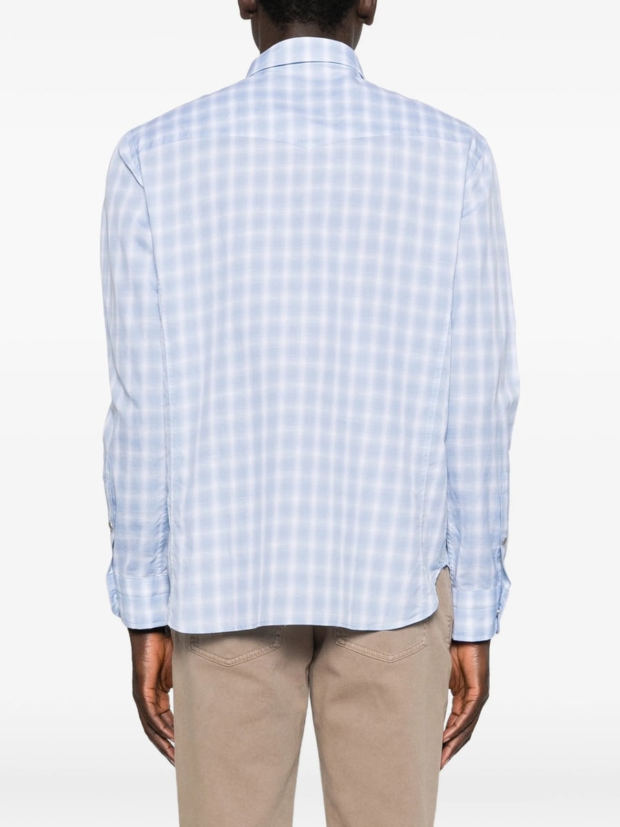 Tom Ford Tom Ford Check Snap-button Shirt, view 2