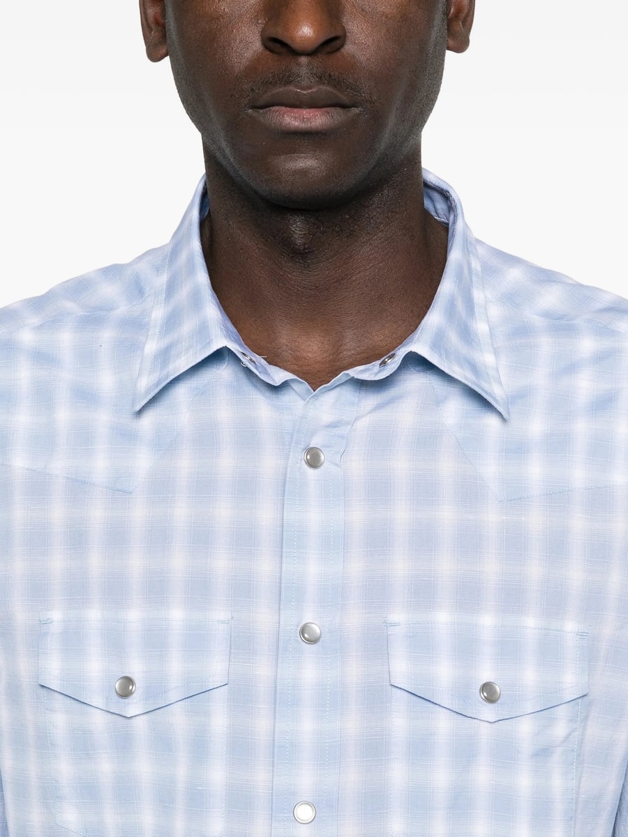 Tom Ford Tom Ford Check Snap-button Shirt, view 3