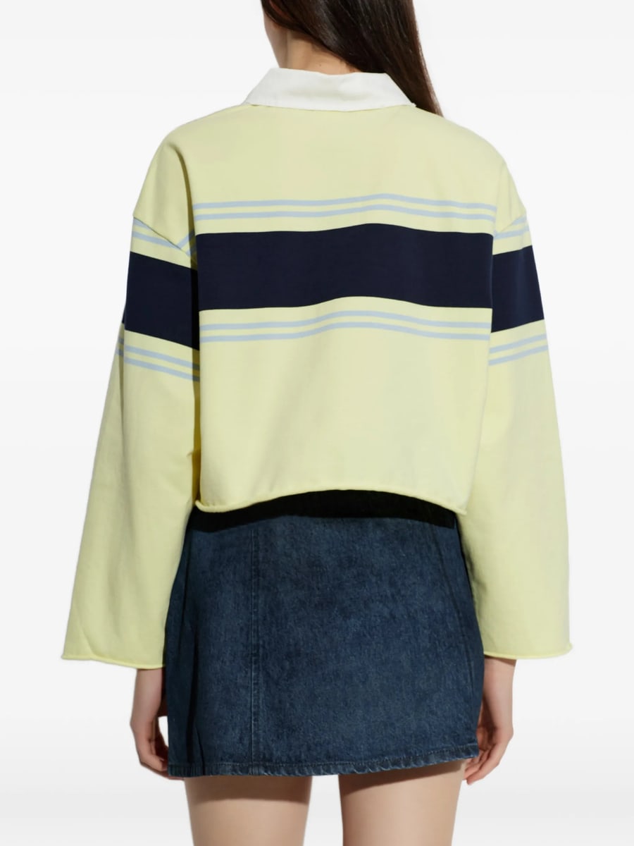 Re/done Re/done Striped Polo Top, view 3