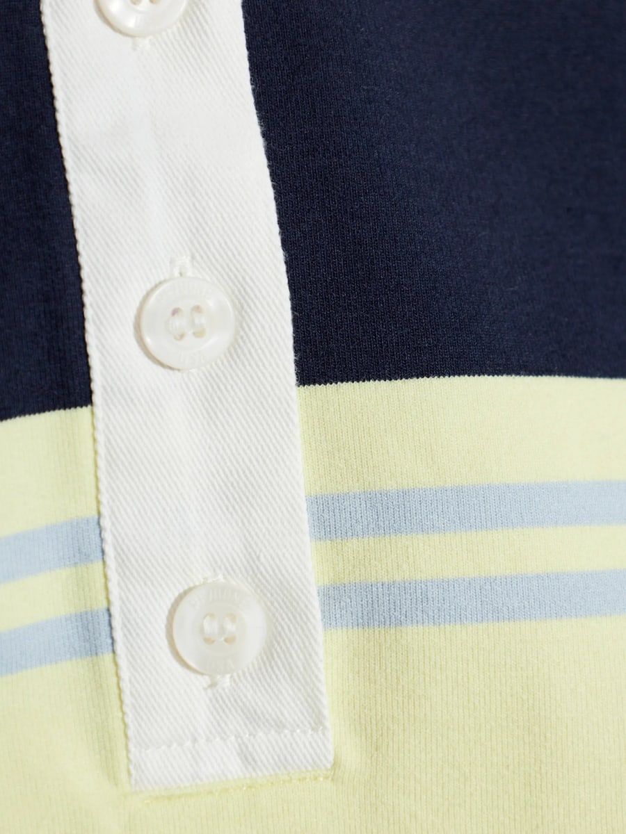 Re/done Re/done Striped Polo Top, view 5