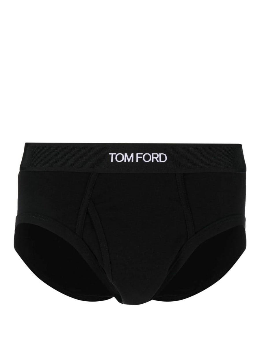 Tom Ford Underwear Tom Ford Underwear Logo-print Cotton Briefs, view 4