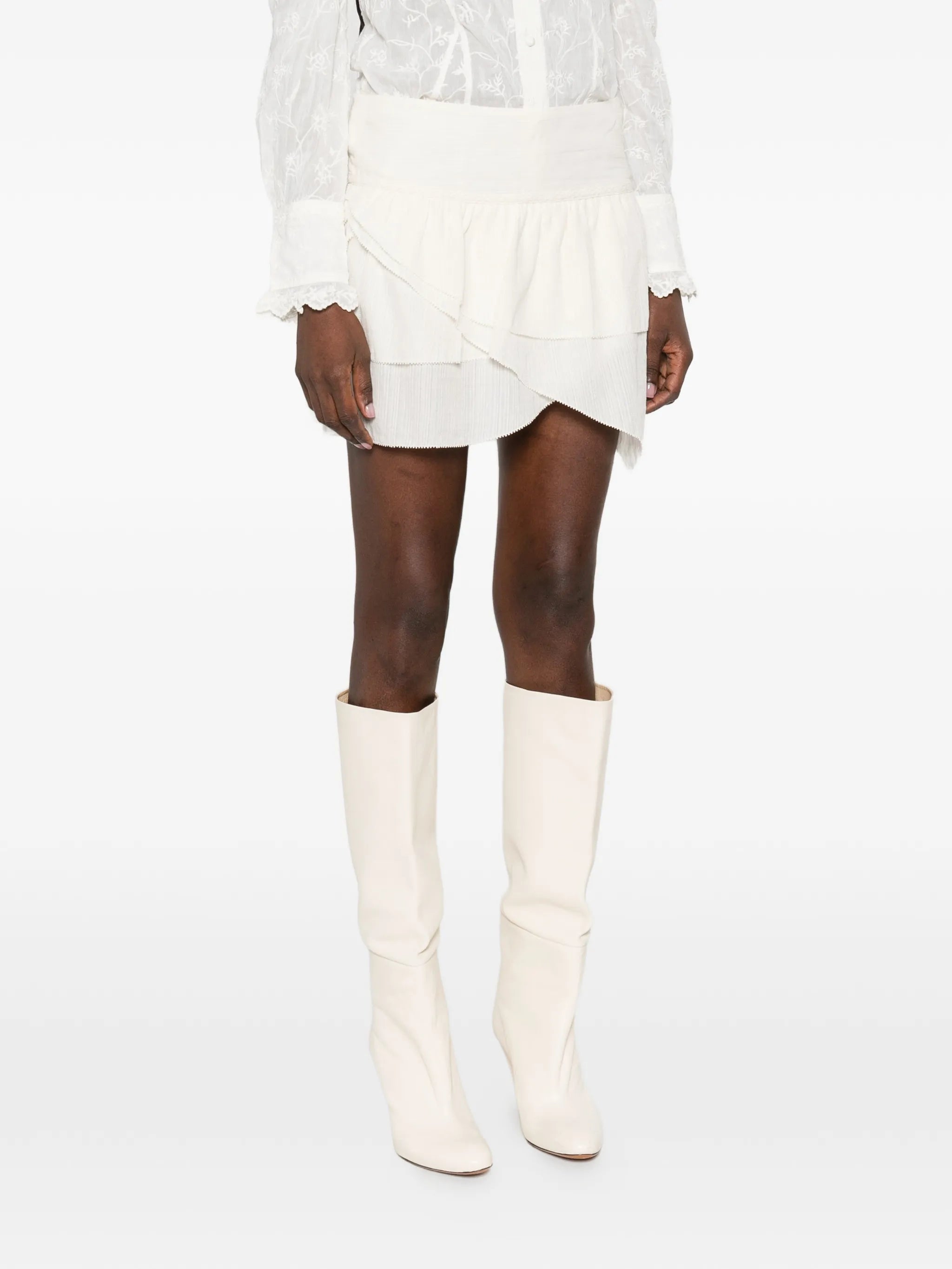 Marant Étoile Marant Étoile Ruffled-detail Asymmetric Skirt, view 2