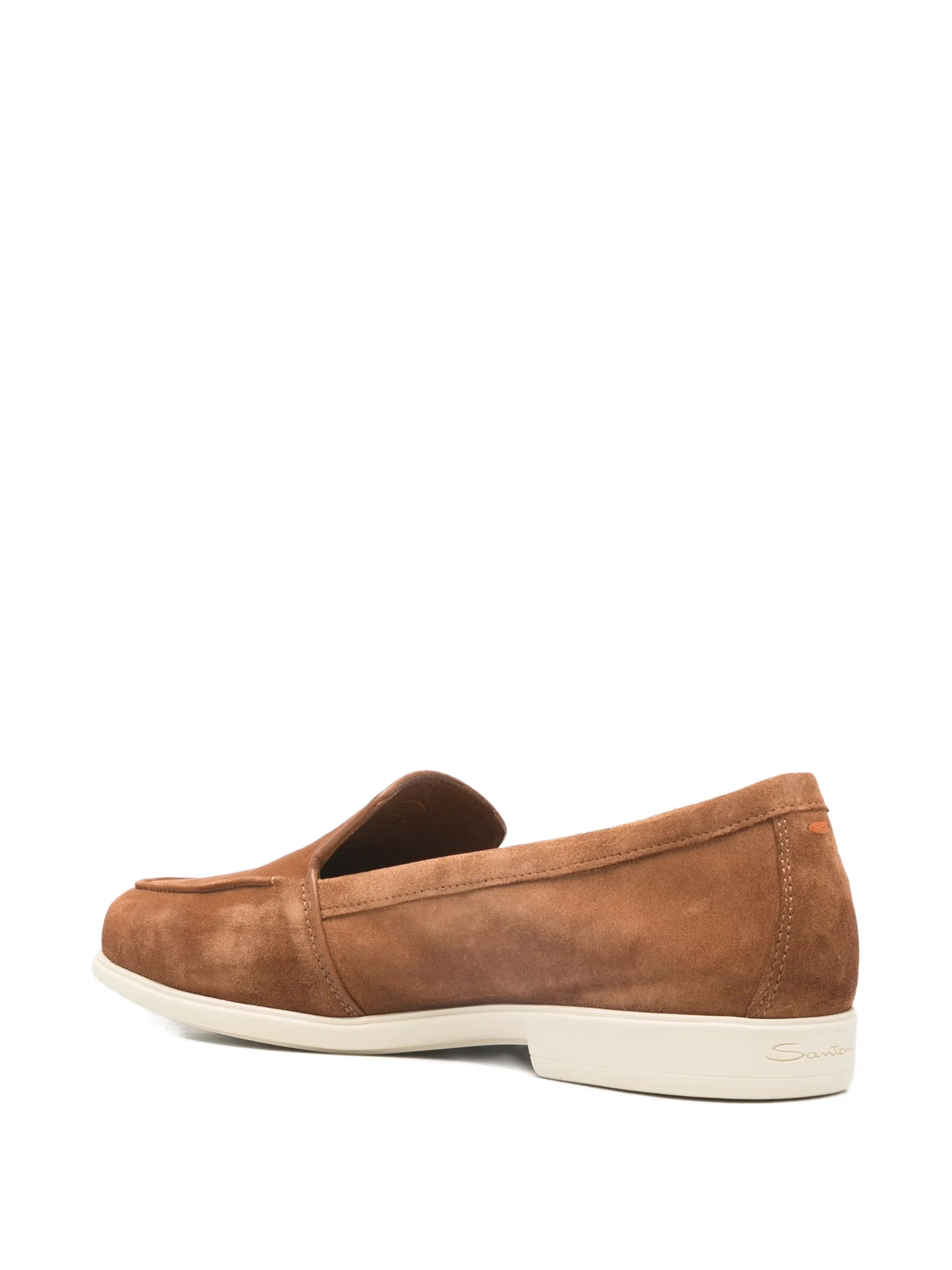 Santoni Santoni Malibu Contrasting-sole Loafers, view 2