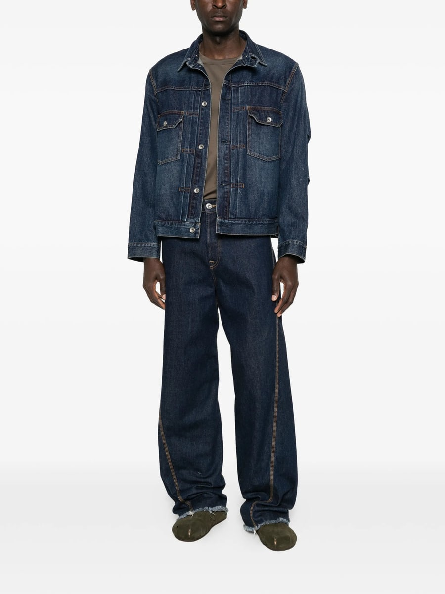 Sacai Sacai Flap-pocket Denim Jacket, view 5