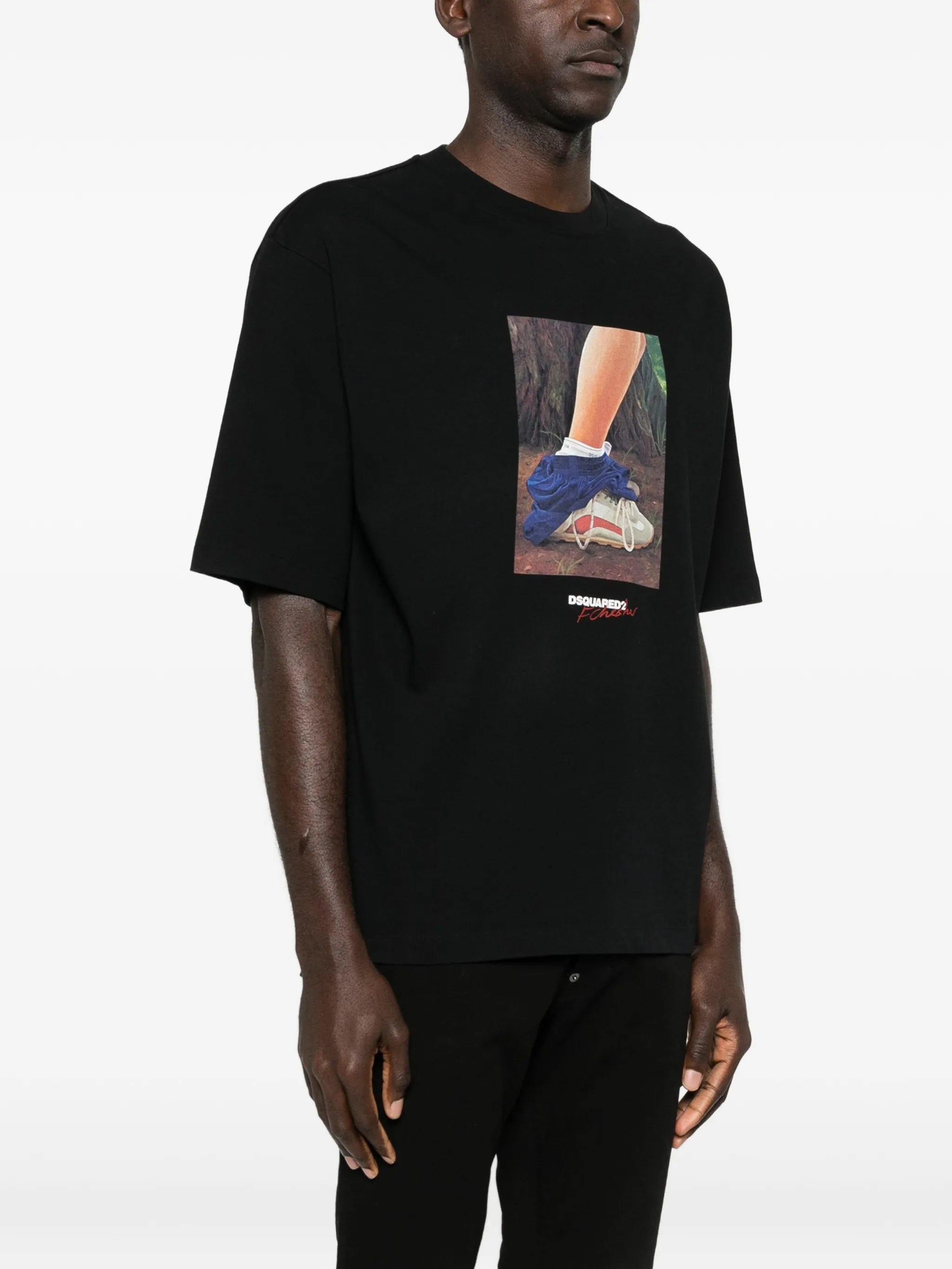 Dsquared2 Dsquared2 X Felix Chesher Print T-shirt, view 2
