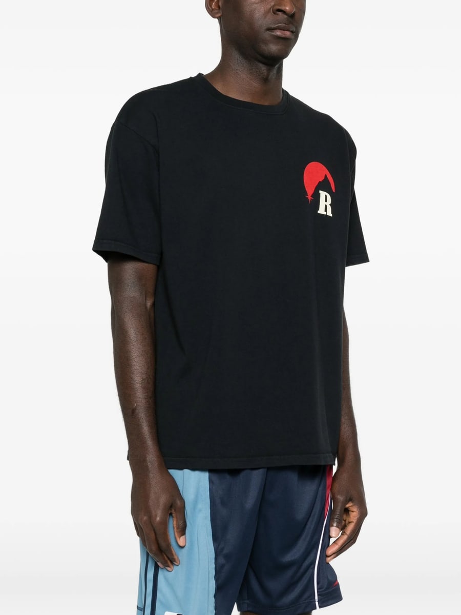Rhude Rhude Logo-graphic T-shirt, view 2