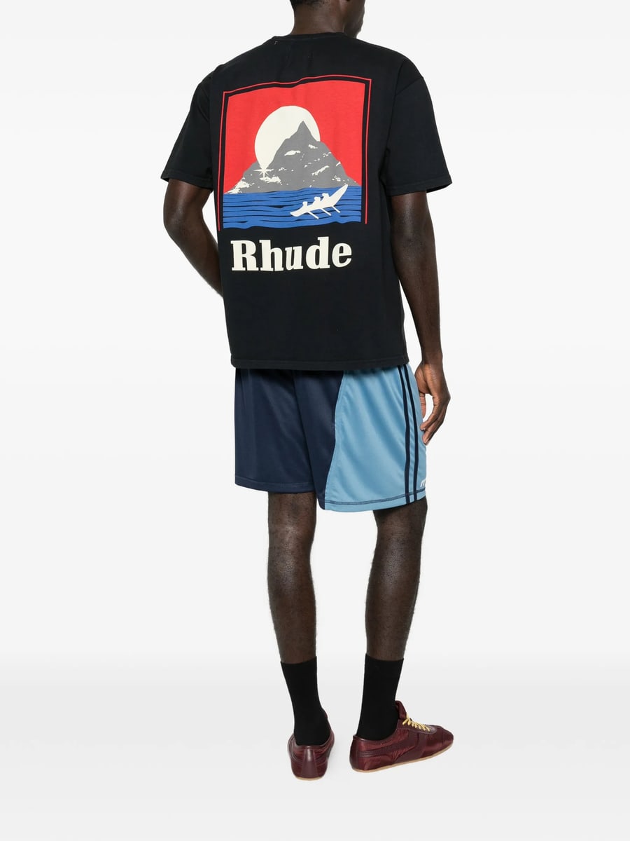 Rhude Rhude Logo-graphic T-shirt, view 3