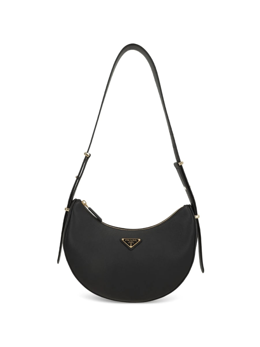 Prada Prada Arqué Leather Shoulder Bag