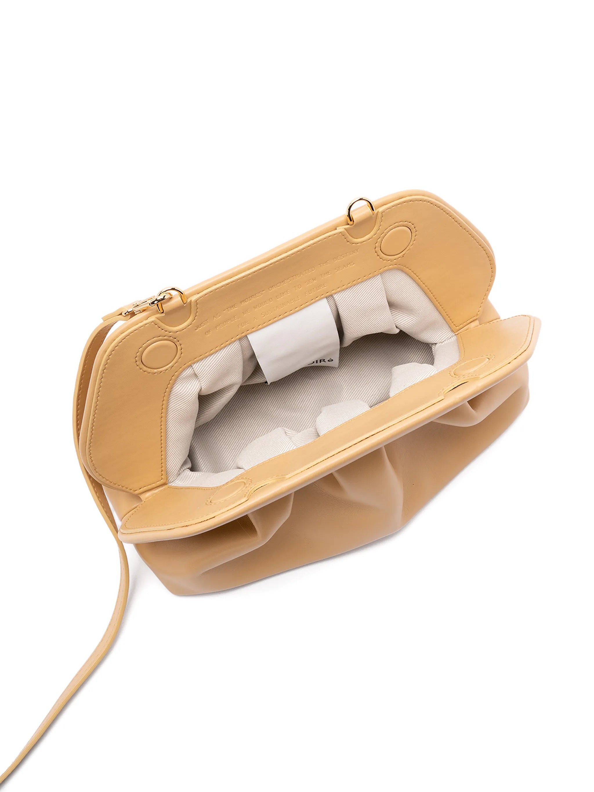 The-moirè The-moirè Medium Bios Gathered Clutch Bag, view 2