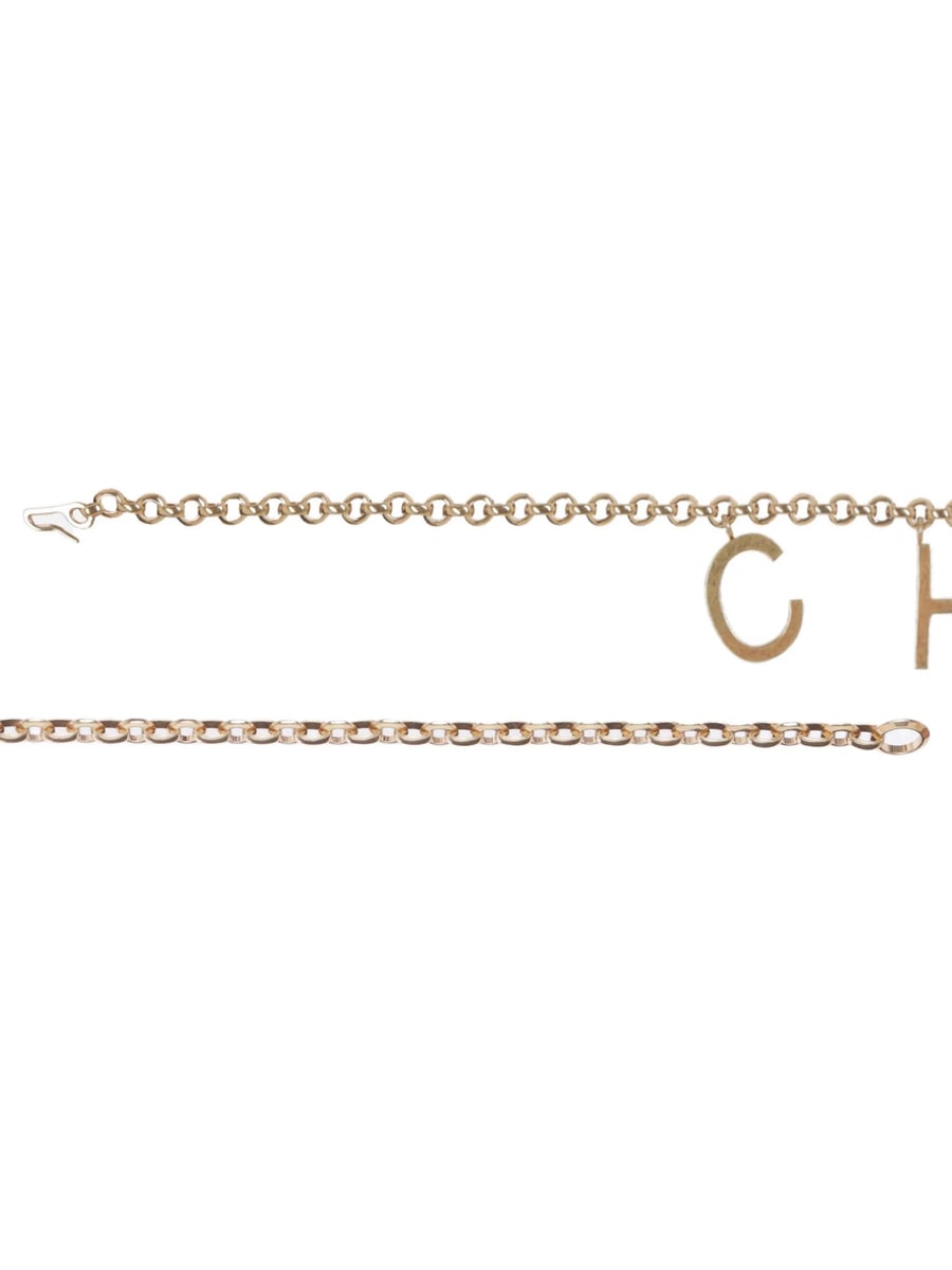 Chloé Chloé Lettered Chain Belt, view 2