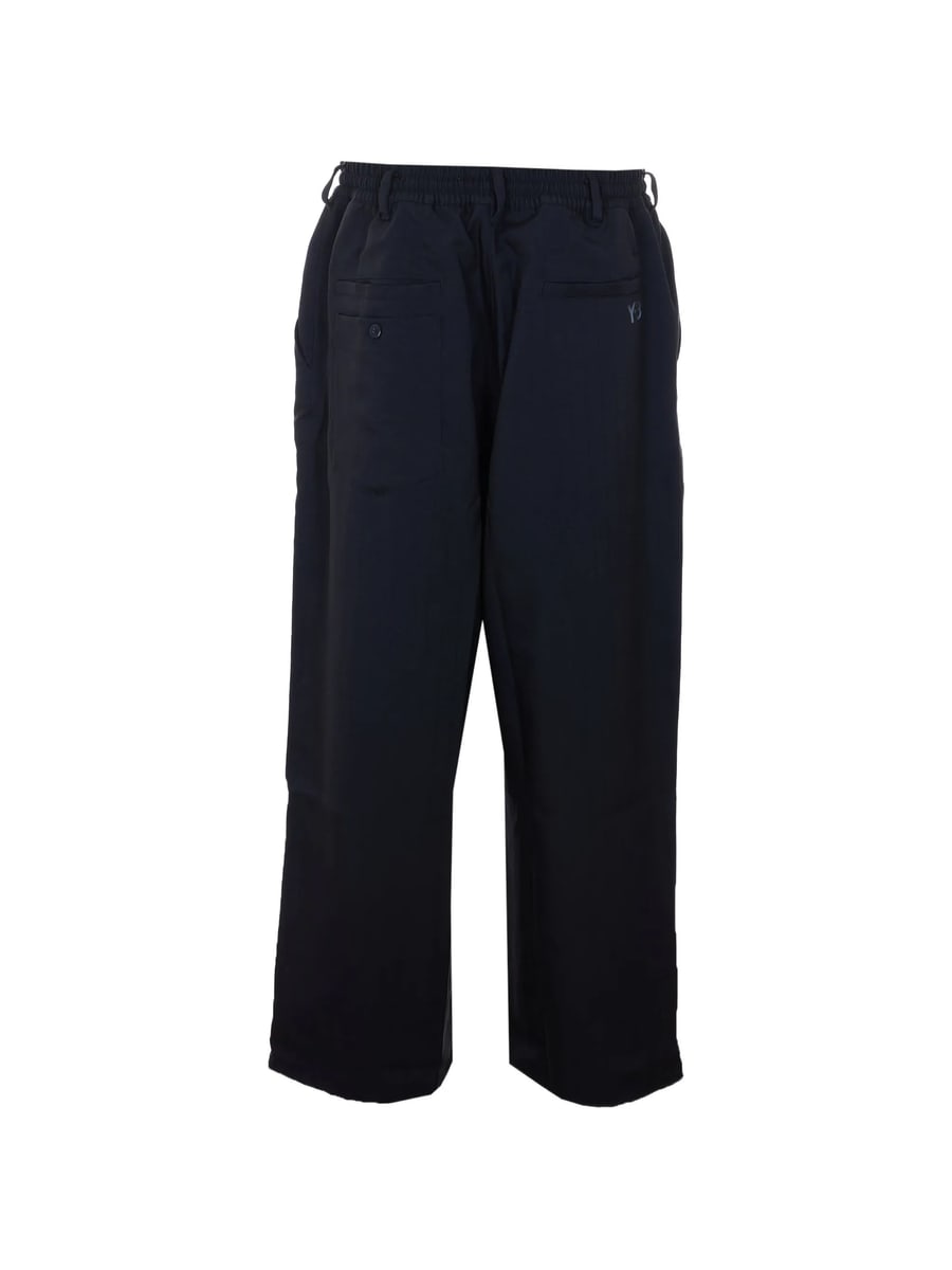 Y-3 Y-3 Elasticated Wide Track Trousers, view 3