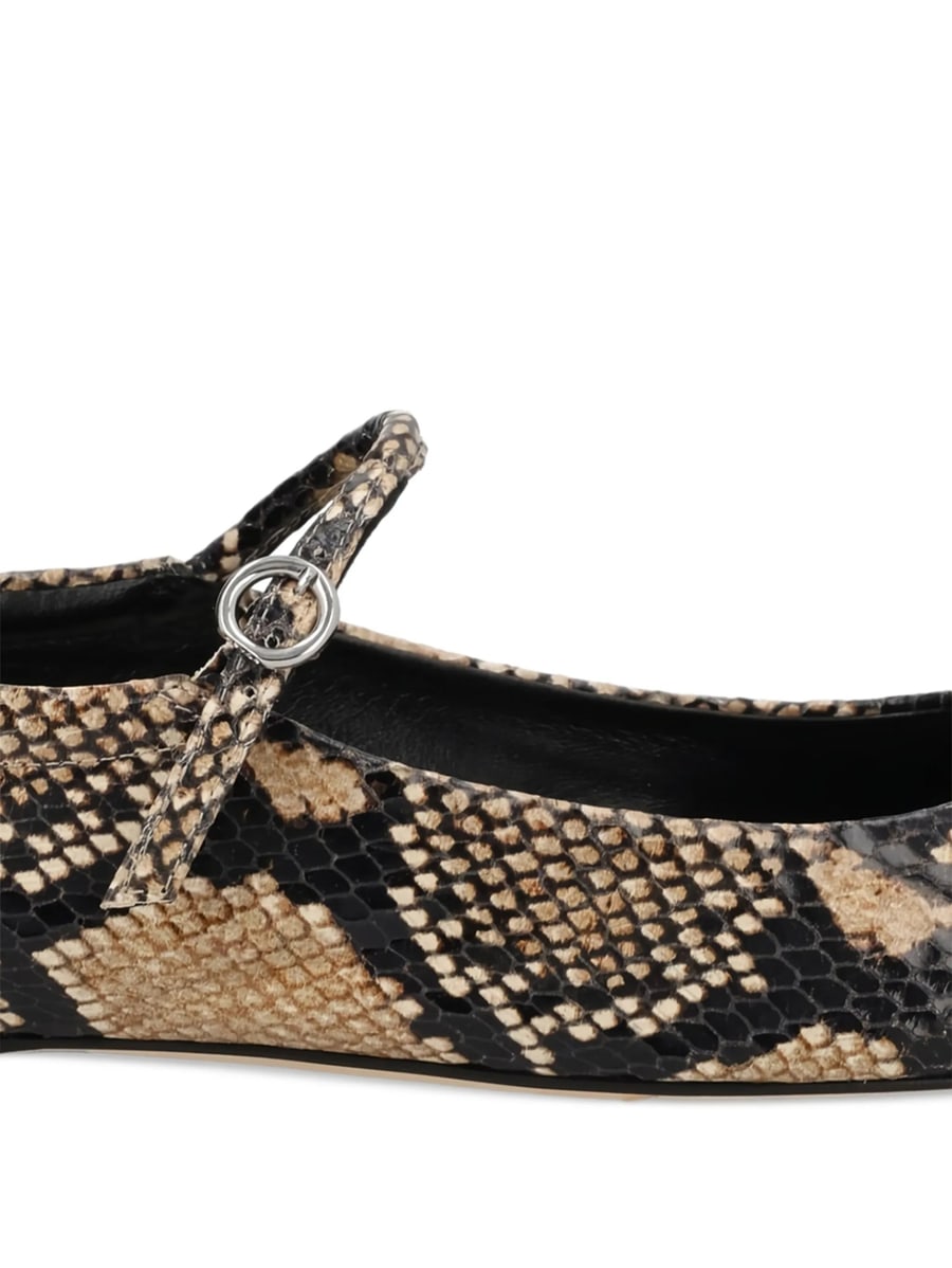 Aeyde Aeyde Animal-print Buckle-detail Ballet Flats, view 2