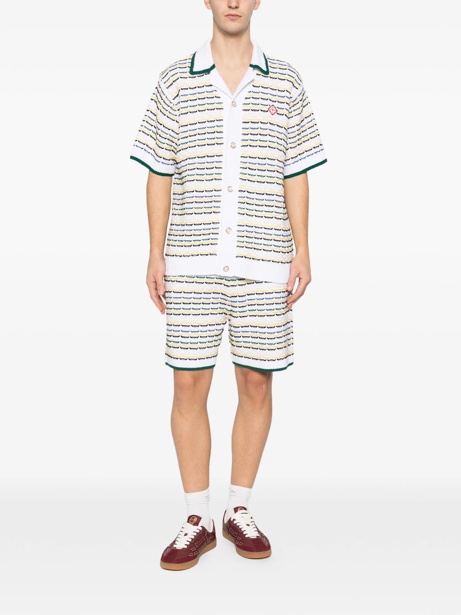 Casablanca Casablanca Striped-pattern Collared Shirt, view 3